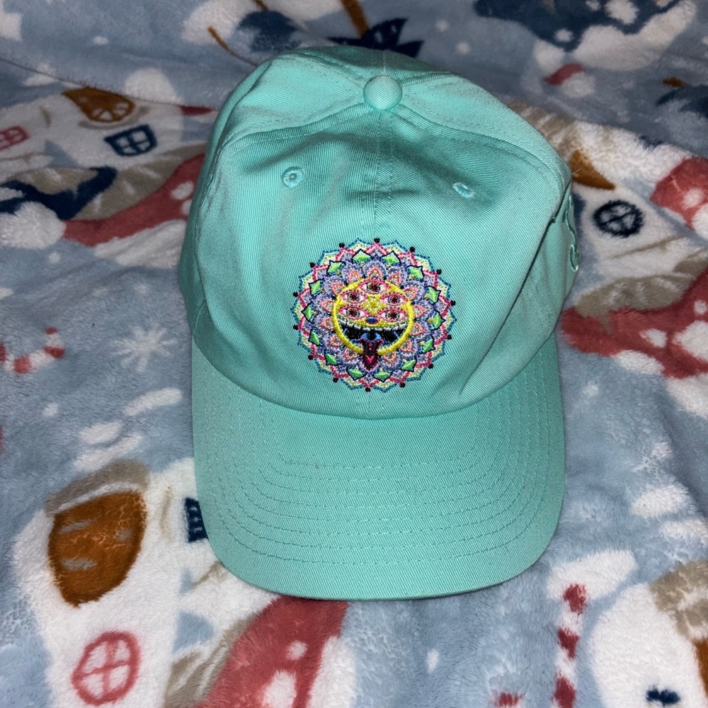 Embroidered Teal Baseball Cap